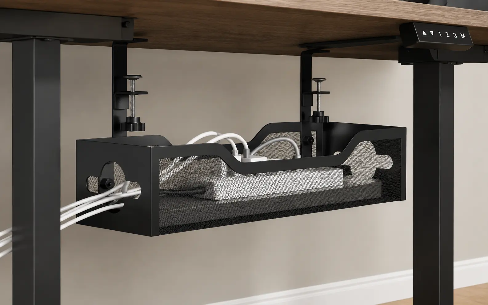 Under Desk Cable Management Tray