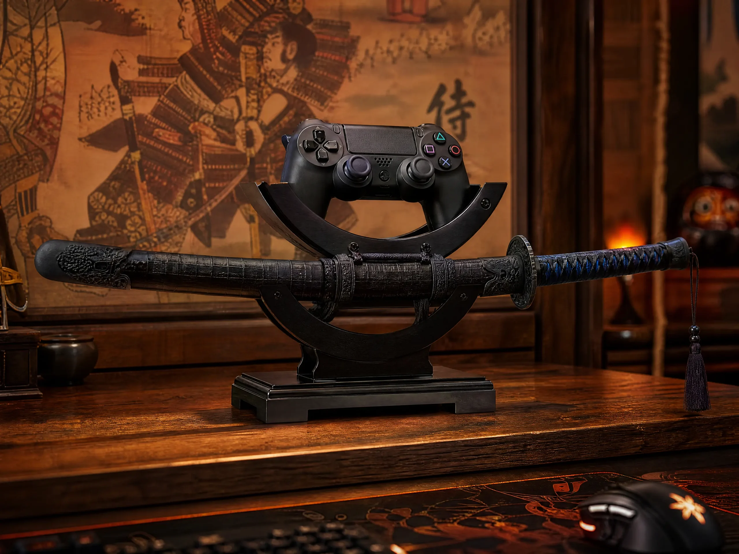 Katana Sword Controller Stand for Samurai Setup