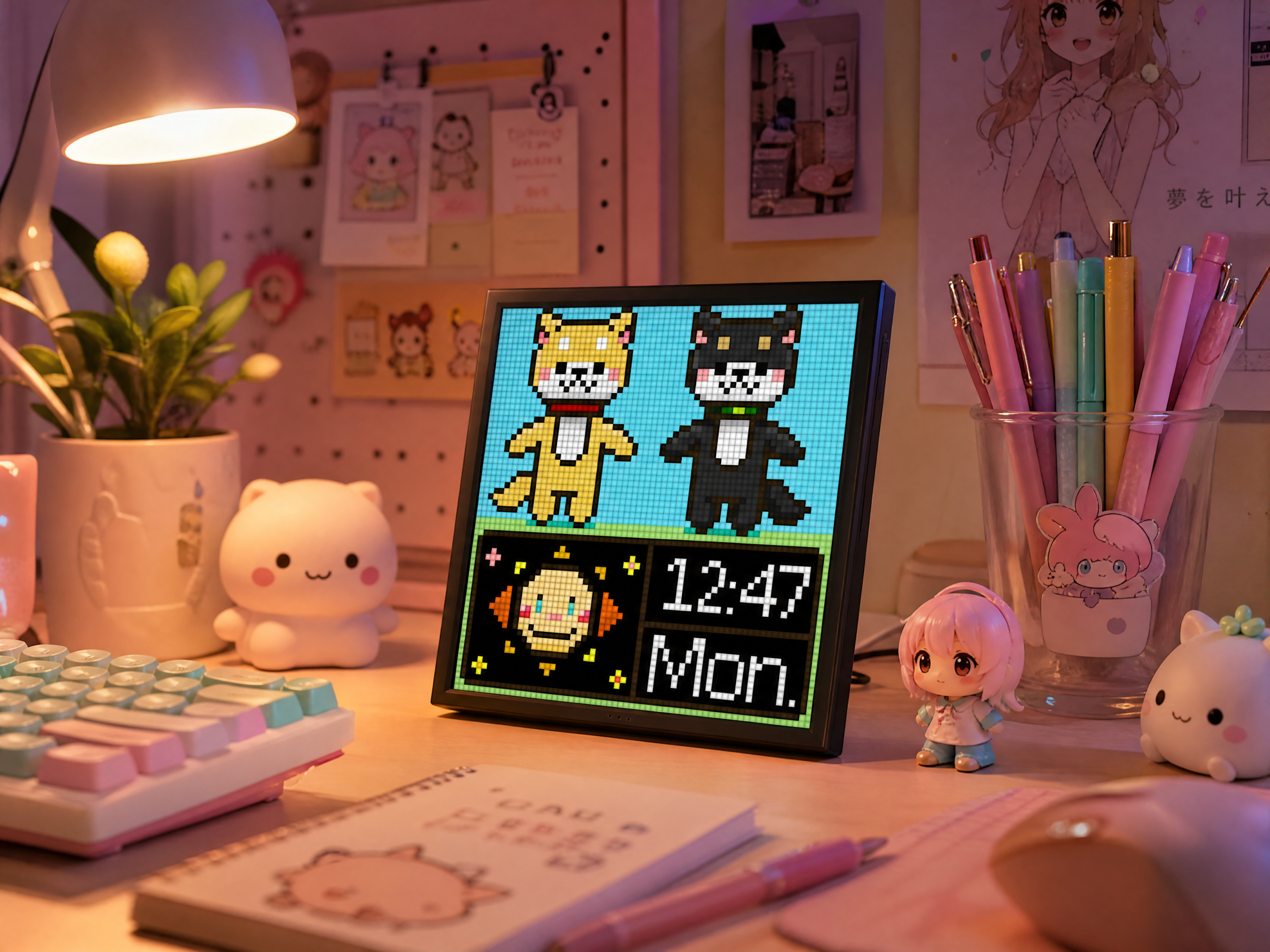 Kawaii Custom Keycaps Mechanical Keyboard Setup