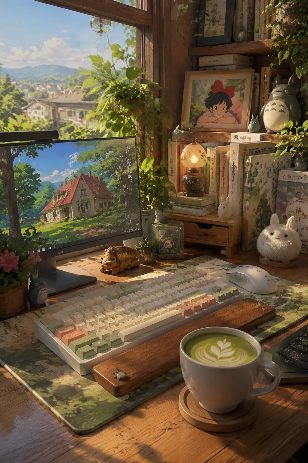 Why I’m So Obsessed With Ghibli-Inspired Cozy Desk Setups