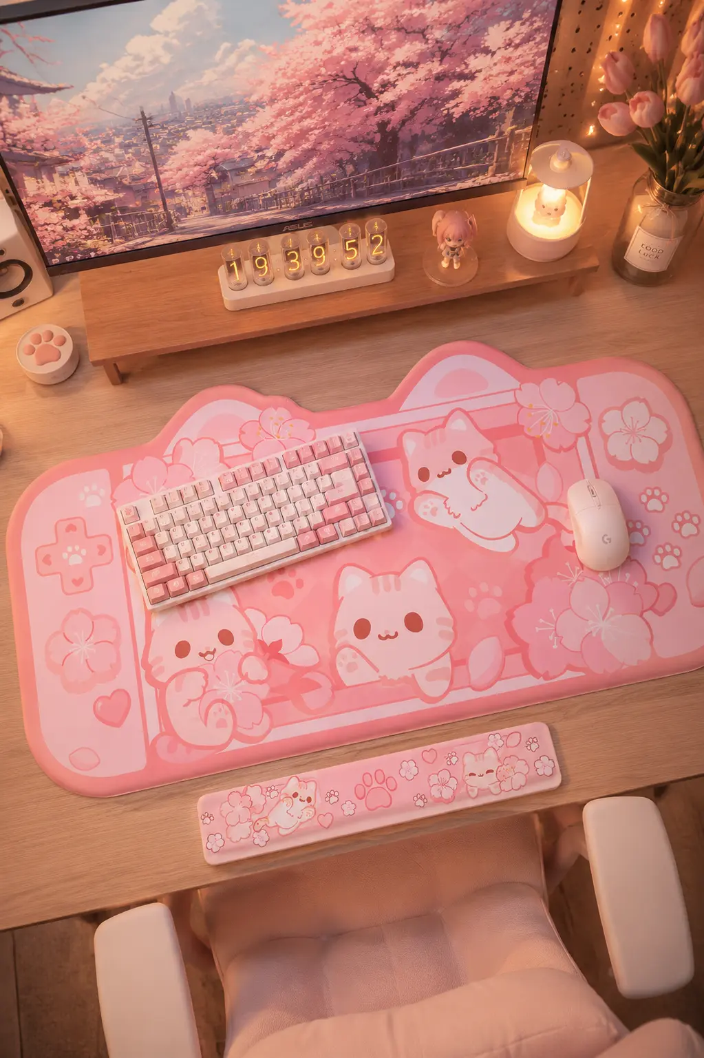 Kawaii Pastel Large Desk Mat: The Cozy Desk Upgrade I’m Completely Obsessed With