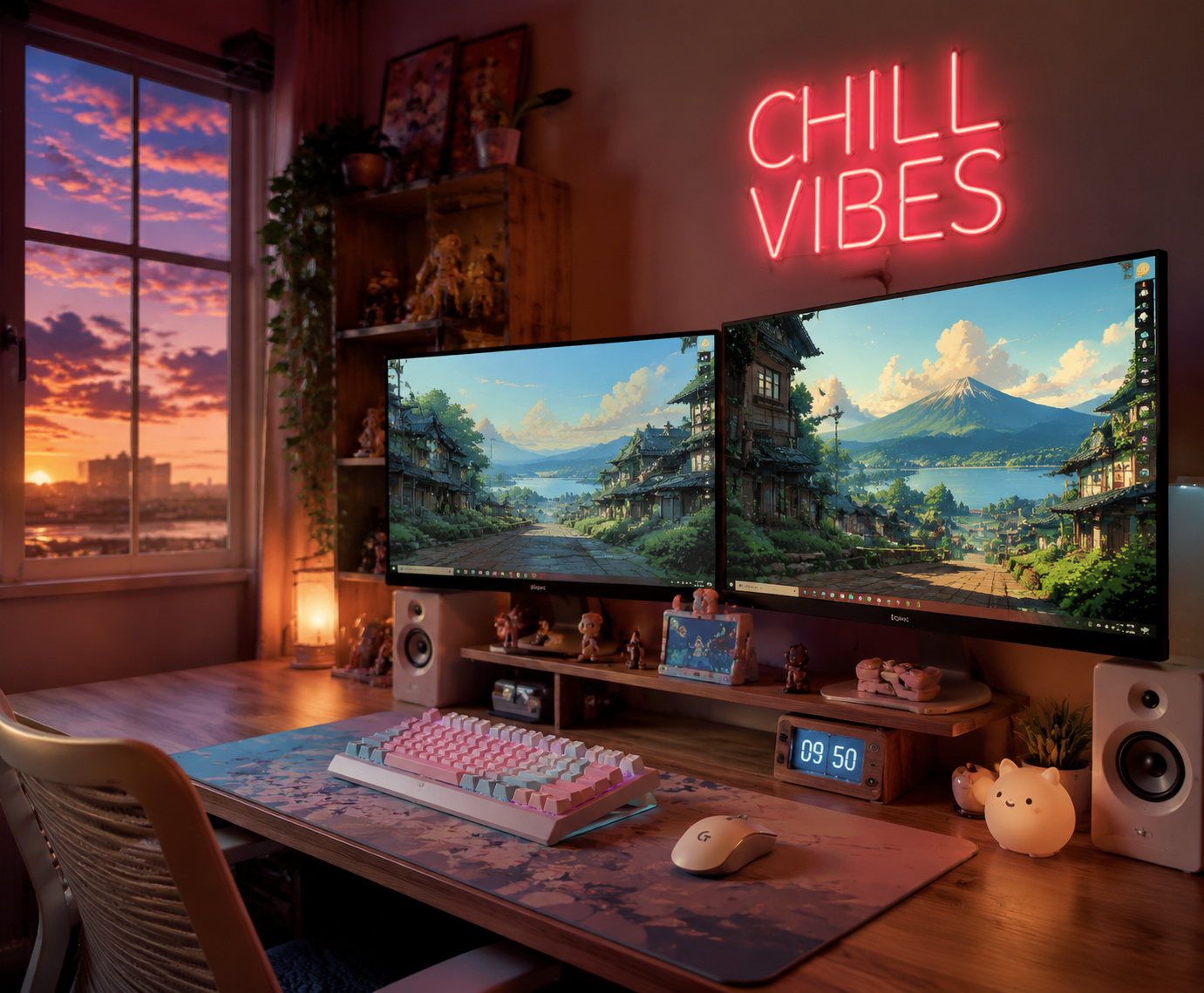 Ultimate Cozy Anime Desk Setup for Chill Vibes