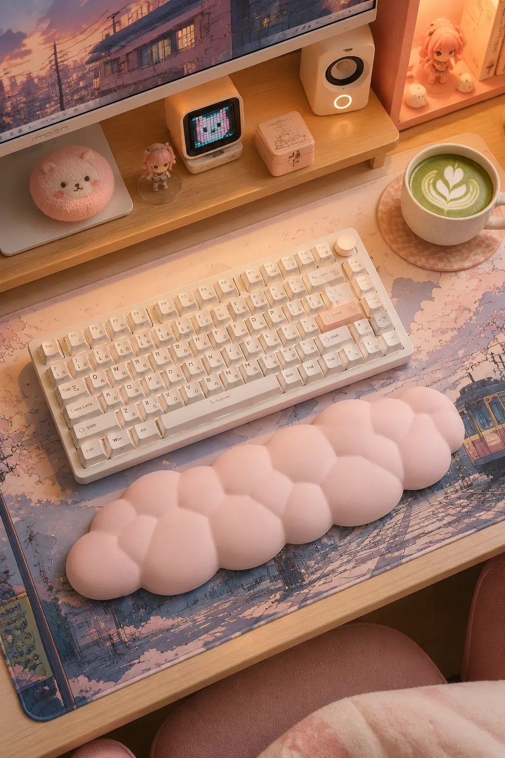Kawaii Cloud Wrist Rest: The Cutest Little Comfort Upgrade for My Cozy Setup