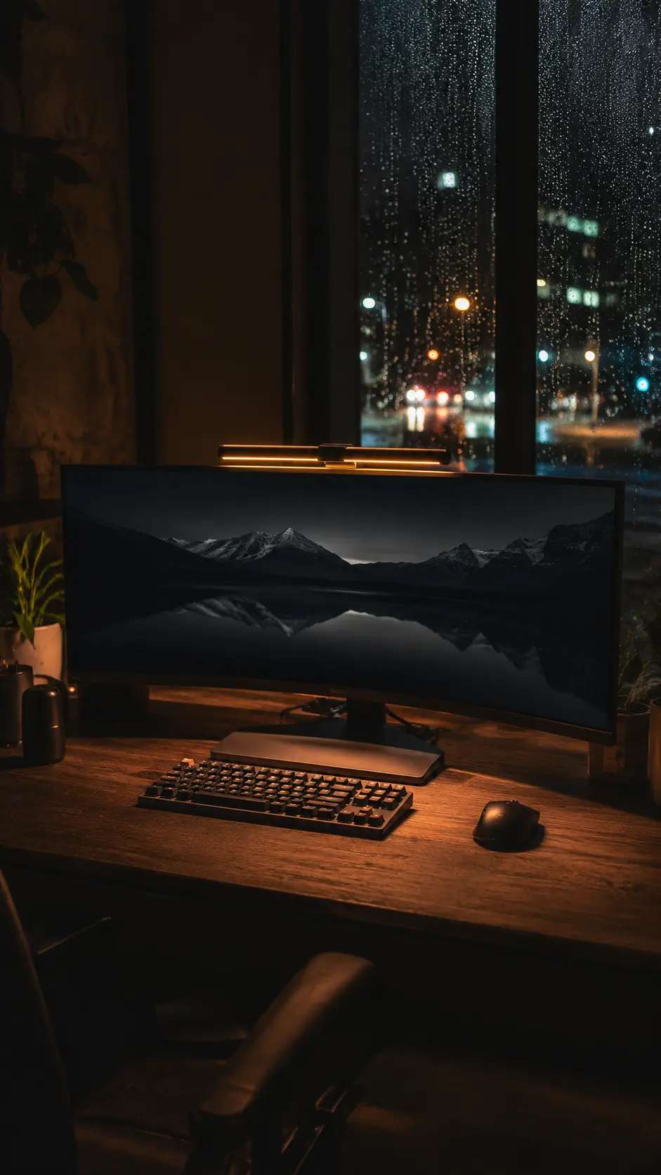 Midnight Lofi: The Ultimate Cozy Rainy Night Desk Setup 🌧️🎧