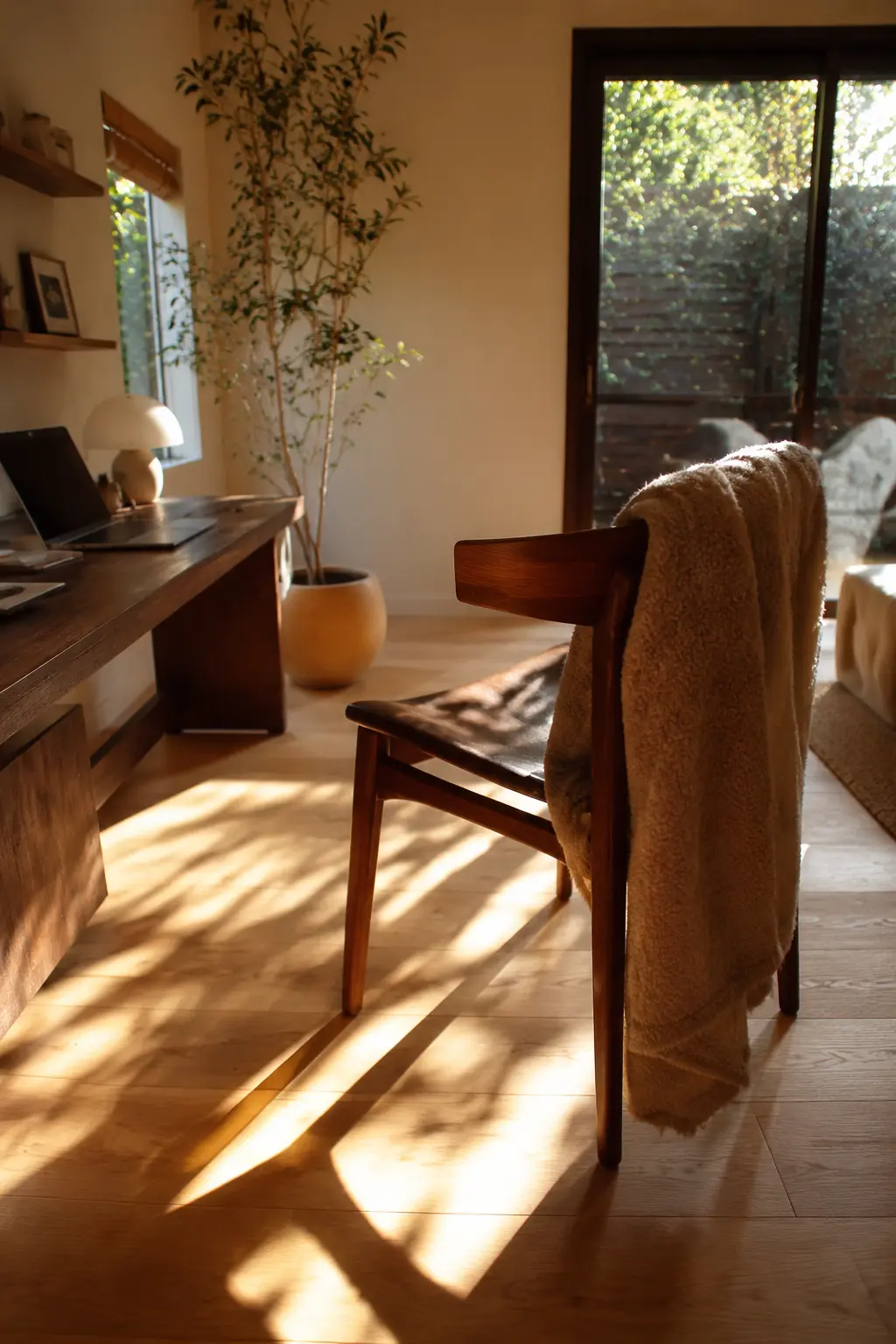 Finding Calm: My Japandi Desk Setup for a Quiet Mind 🪵