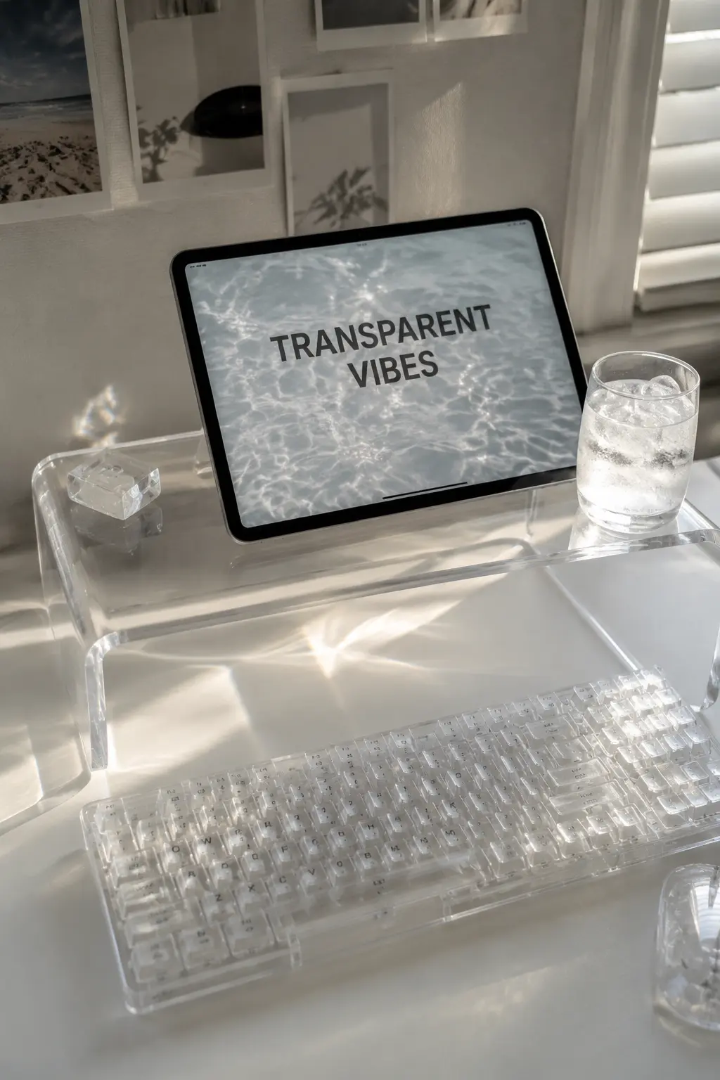 The “Clear Water” Desk Setup: Transparent Tech Is My New Obsession 🧊✨